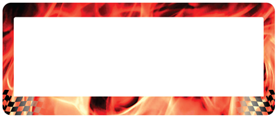 Red Flames Chequered Flag